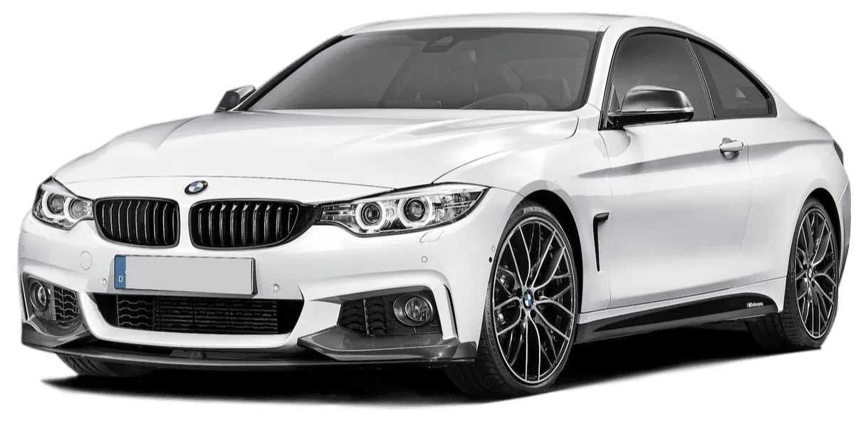 White BMW Car